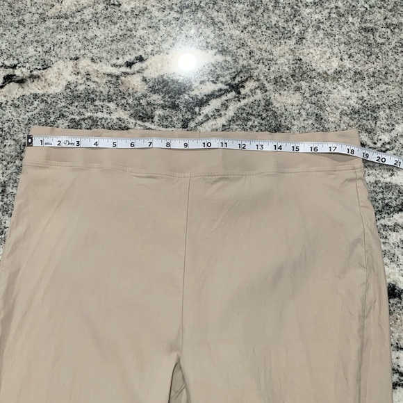 Lily, Morgan, size 1X, taupe capris - Picture 2 of 11